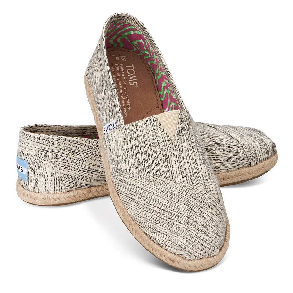 NEW nwt nib Toms black white space dyed women's 10 shoes boho